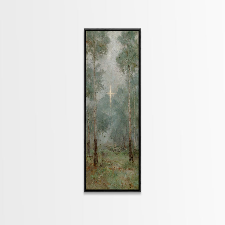 Sanctuary In Mist – Framed Canvas Print – Skinny Art – Christian Wall Art – Christian Art Print – Jesus Canvas Art – Christmas Wall Art – C