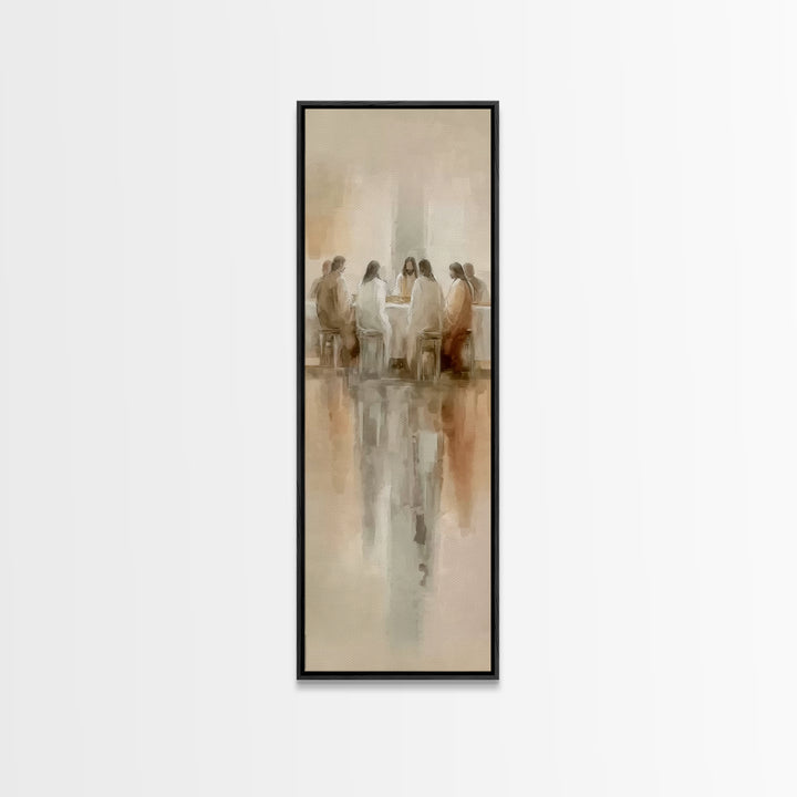 Upper Room Glory | Framed Canvas Print | Christian Wall Art | Christian Art Canvas | Jesus Painting | Tall Narrow Wall Art | Christian Gift