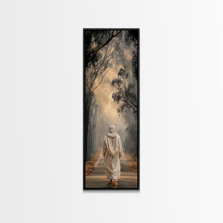 Dawn Of Mercy – Framed Canvas Print – Tall Skinny Art Print – Christian Wall Art – Vintage Christian Art – Christian Art Canvas – Christmas