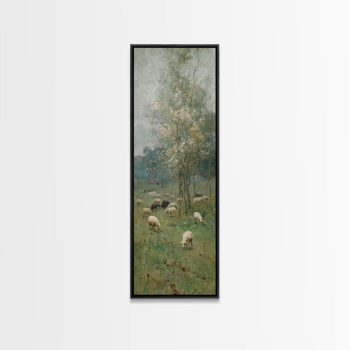 Roses Of Faith – Framed Canvas Print – Christian Art Canvas – Jesus Painting – Tall Skinny Art Print – Christian Wall Art – Christian Chris