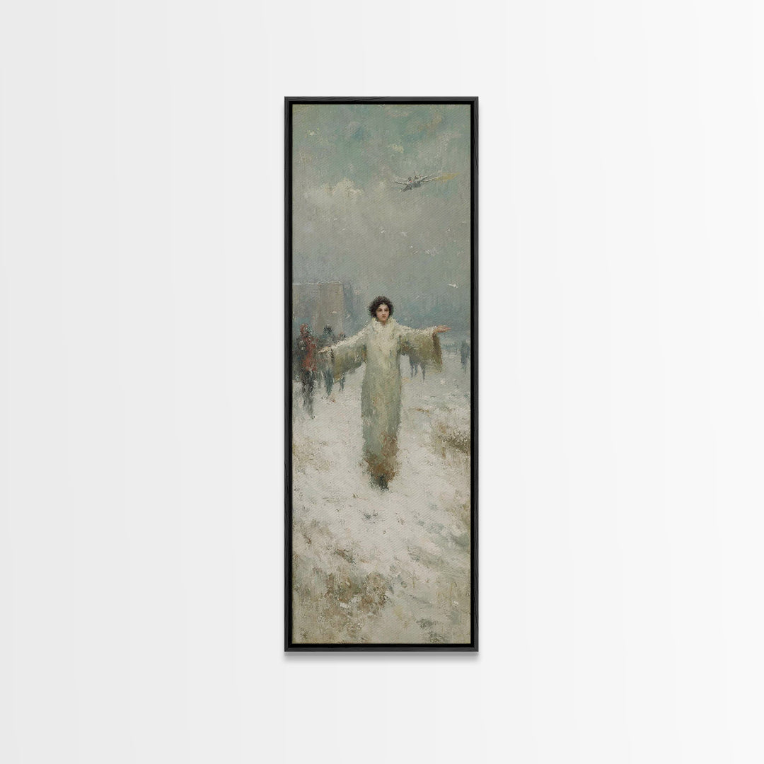 Dawn Of Shepherds – Framed Canvas Print – Christian Art Canvas – Tall Narrow Wall Art – Christian Wall Art – Jesus Painting – Christian Chr