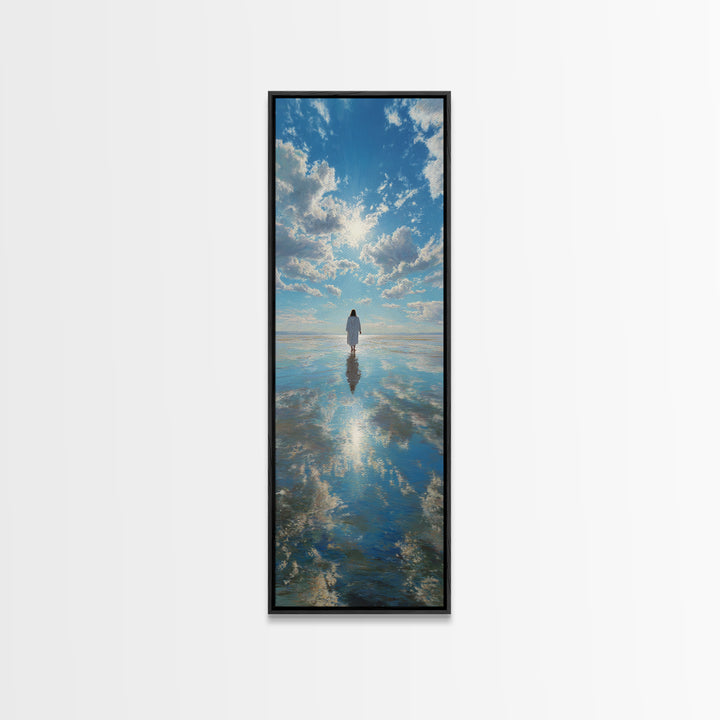 Path Of Glory – Framed Canvas Print – Tall Skinny Art Print – Jesus Painting – Christian Art Work – Large Christian Art