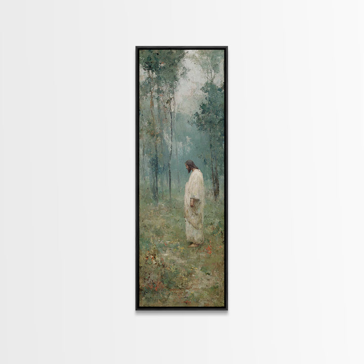 Celestial Horizon Path | Framed Canvas Print | Tall Narrow Wall Art | Christian Art | Christian Painting | Modern Christian Art | Christian