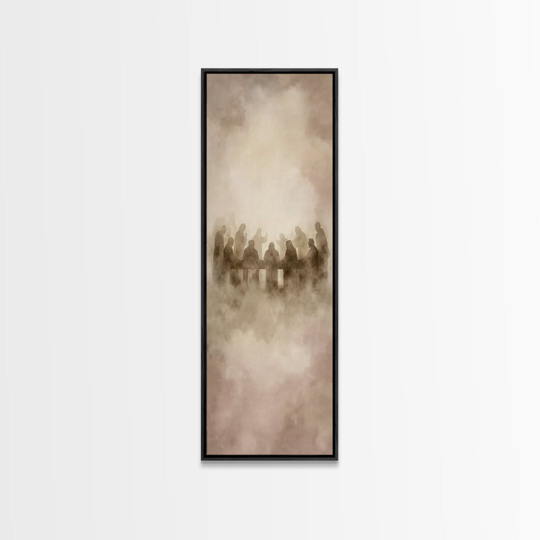 Clouds Of Communion – Framed Canvas Print – Narrow Art – Christian Wall Art – Christian Art Canvas – Jesus Painting – Christian Christmas A