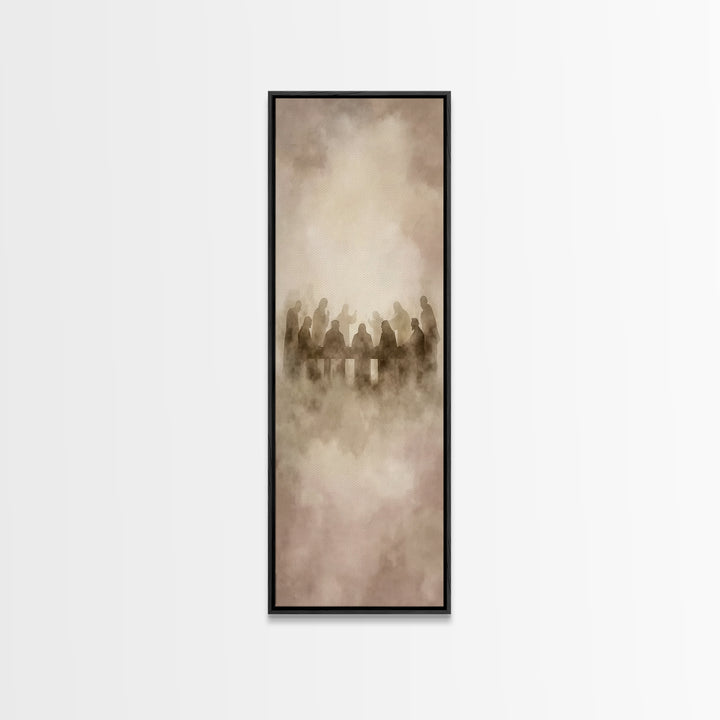 Clouds Of Communion – Framed Canvas Print – Narrow Art – Christian Wall Art – Christian Art Canvas – Jesus Painting – Christian Christmas A