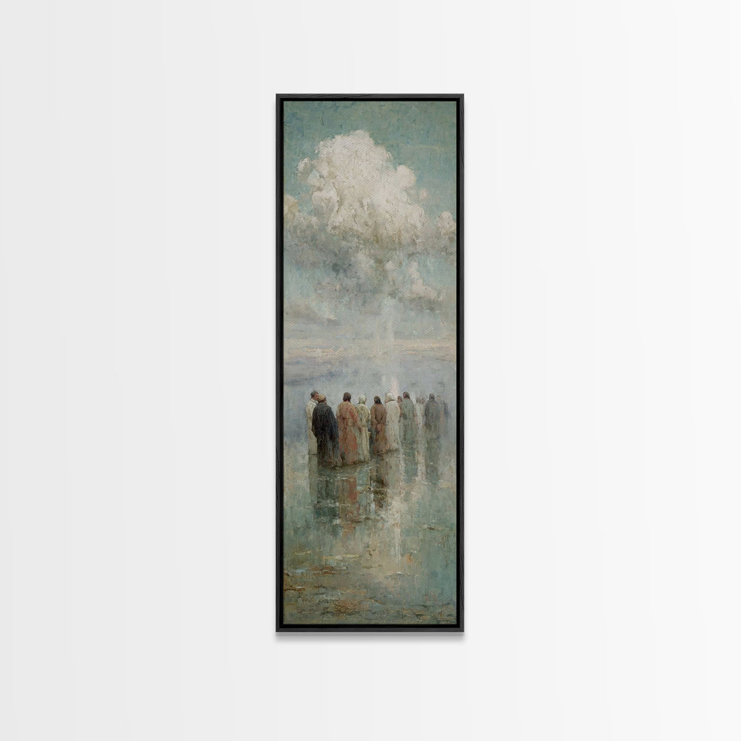 Heavenly Assembly – Framed Canvas Print – Skinny Art – Christian Art – Christian Wall Art – Christian Art Canvas – Jesus Painting – Christm