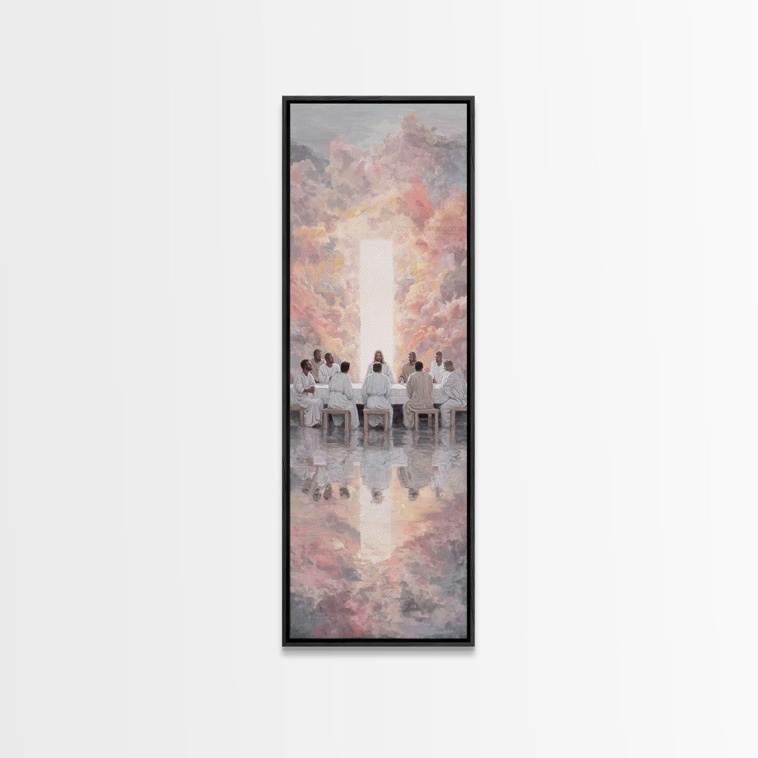 Dawn Of Shepherds – Framed Canvas Print – Skinny Art – Christian Art Canvas – Christian Wall Art – Jesus Painting – Christian Christmas
