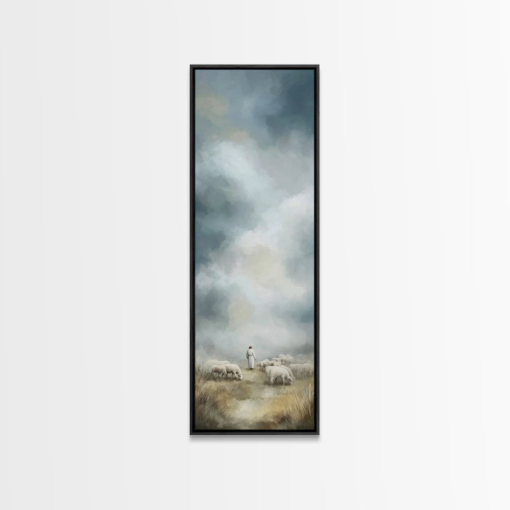 Field Of Mercy – Framed Canvas Print – Narrow Art – Christian Art Canvas – Christian Wall Art – Christian Painting – Christian Christmas Ar