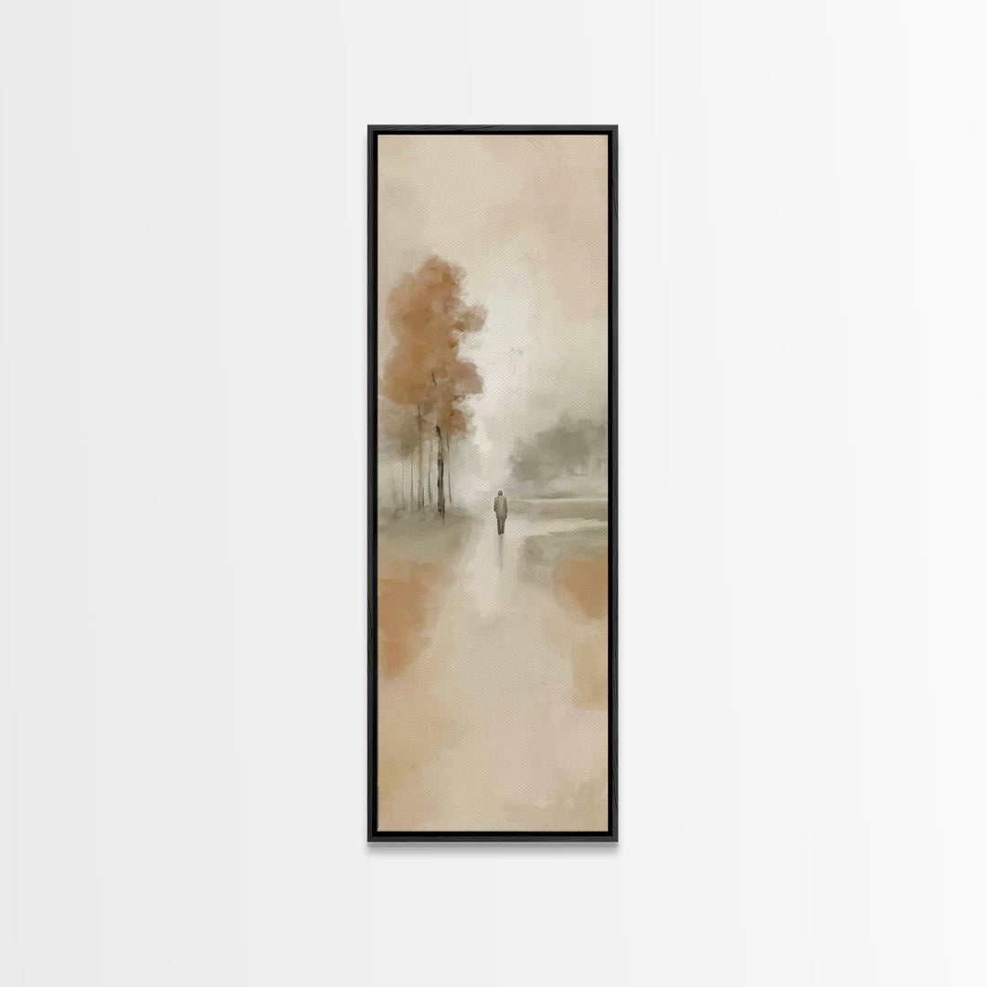 Pathway Of Grace | Framed Canvas Print | Christian Art Canvas | Jesus Painting | Skinny Art | Christian Wall Art | Christian Christmas Art