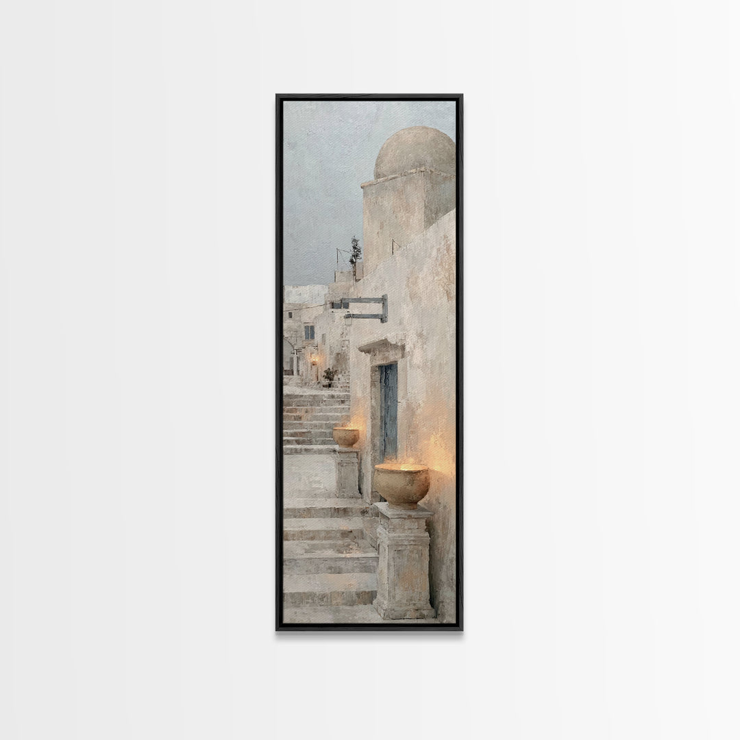 Sacred Steps – Framed Canvas Print – Narrow Art – Christian Art Canvas – Modern Christian Art – Christian Wall Art – Christian Decor