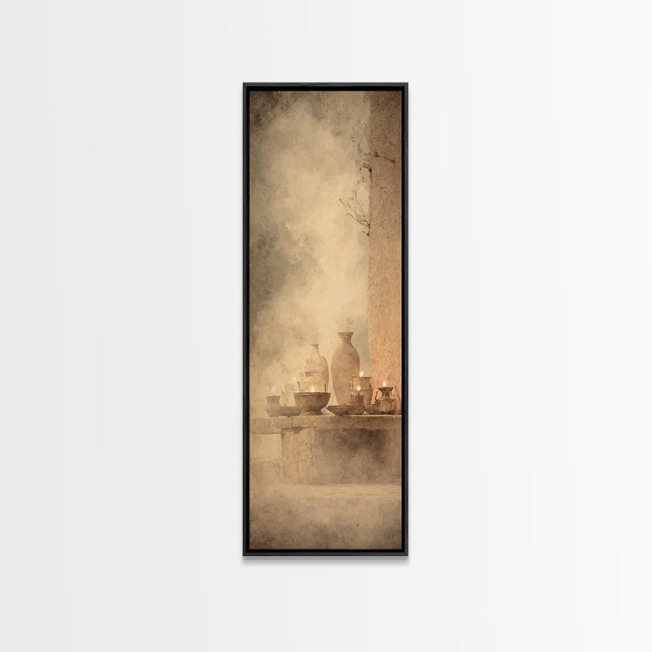 Midnight Passage – Framed Canvas Print – Tall Narrow Wall Art – Christian Art – Moody Christian Art – Christian Wall Art – Christmas Art