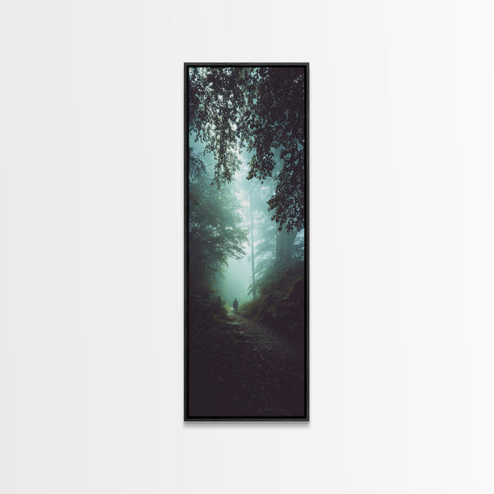 Light Of Mercy – Framed Canvas Print – Narrow Art – Christian Wall Art – Christian Art Gift – Jesus Painting – Moody Christian Art – Christ