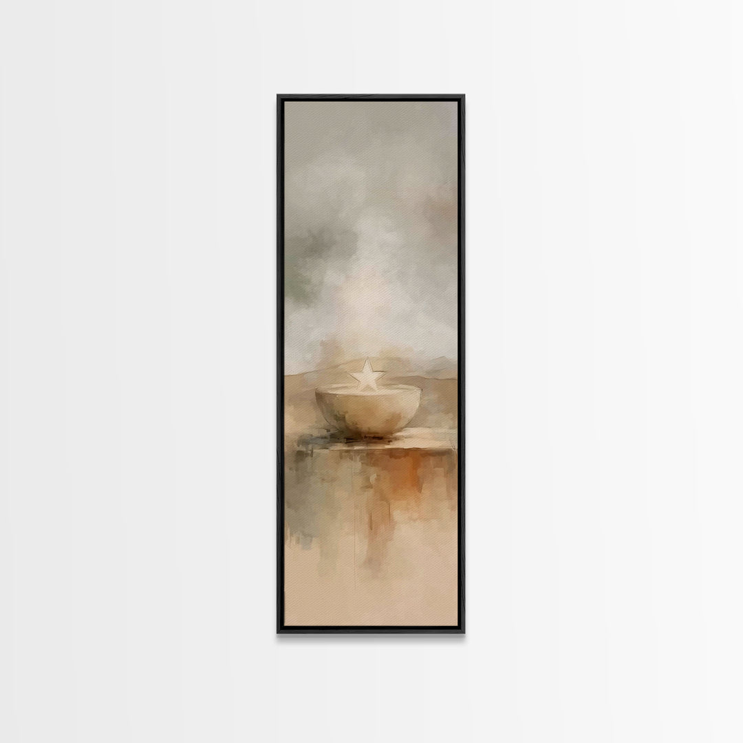 Desert Star Vessel – Framed Canvas Print – Narrow Art – Christian Art – Christmas Art – Christian Art Canvas – Christian Painting – Jesus A