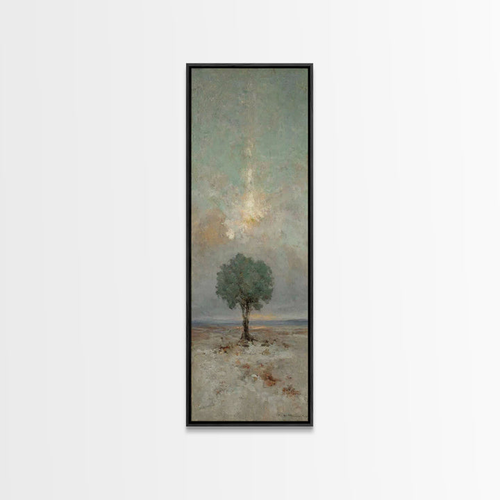 Tree Of Mercy – Framed Canvas Print – Christian Wall Art – Skinny Art – Christian Art Canvas – Christian Decoration – Christmas Art