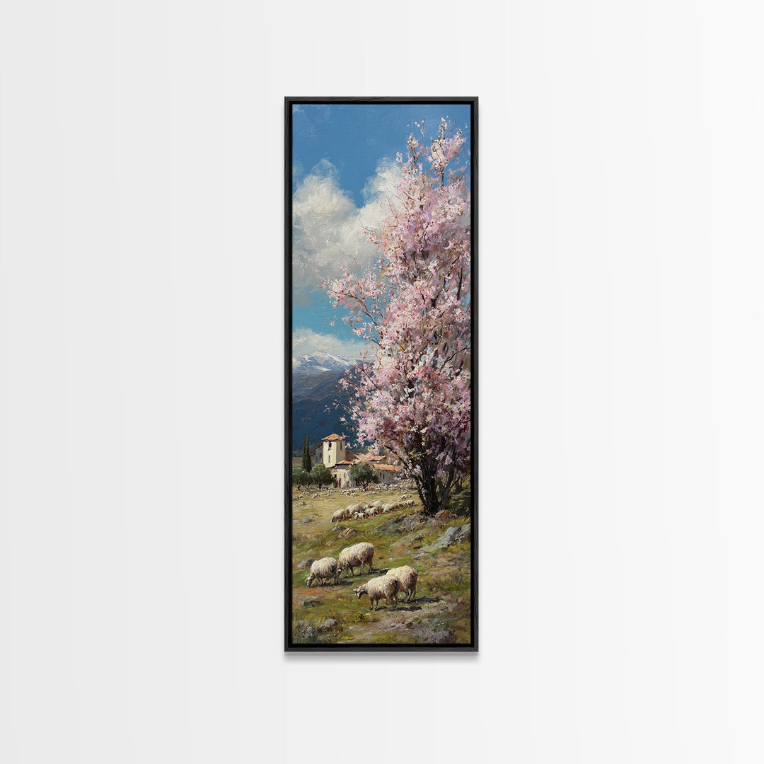 Tree Of Hope – Framed Canvas Print – Jesus Painting – Christian Wall Art – Tall Narrow Wall Art – Christian Art Canvas