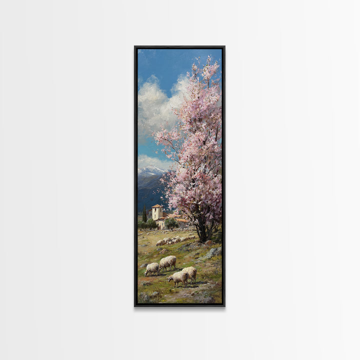 Tree Of Hope – Framed Canvas Print – Jesus Painting – Christian Wall Art – Tall Narrow Wall Art – Christian Art Canvas