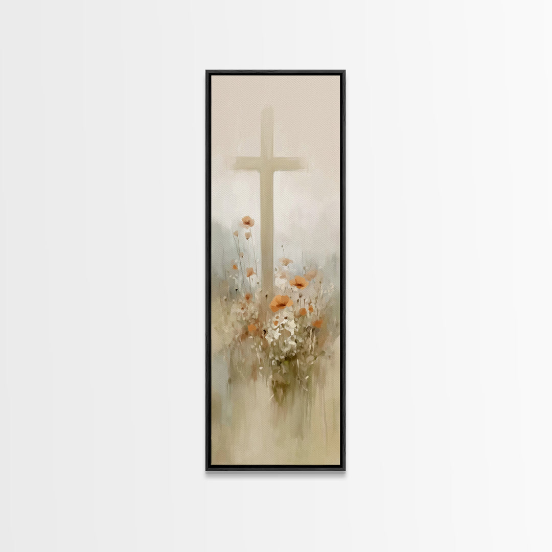 Fields Of Renewal | Framed Canvas Print | Tall Skinny Art Print | Christian Art Canvas | Christian Gift Ideas | Christmas Art | Christian W