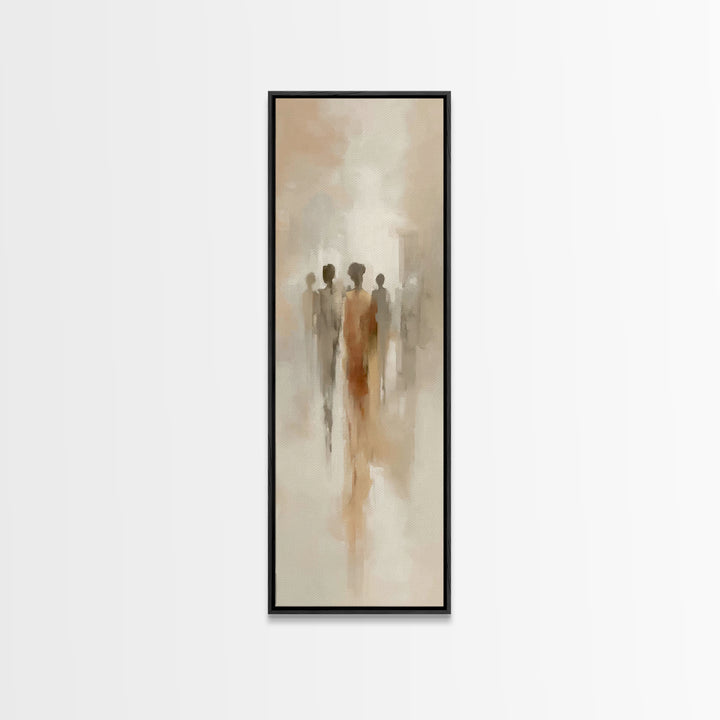 Figures Of Grace – Framed Canvas Print – Tall Skinny Art Print – Christian Art Canvas – Abstract Christian Art – Christian Art Work – Chris
