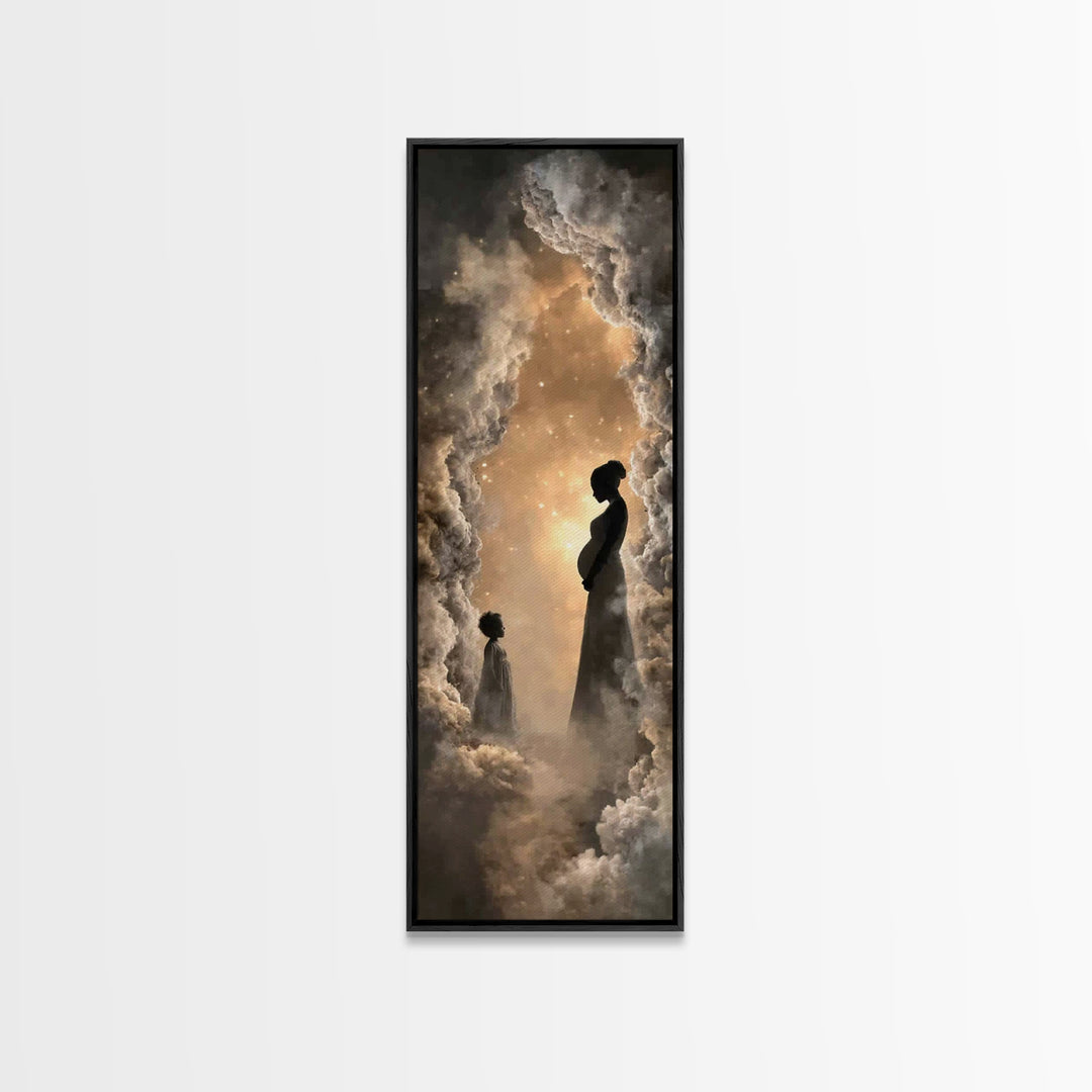 Divine Expectation, Framed Canvas Print, Skinny Art, Christian Art Canvas, Christian Wall Art, Christian Art Painting, Christian Christmas