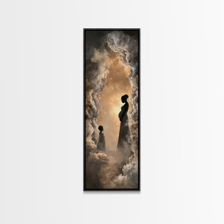 Divine Expectation, Framed Canvas Print, Skinny Art, Christian Art Canvas, Christian Wall Art, Christian Art Painting, Christian Christmas
