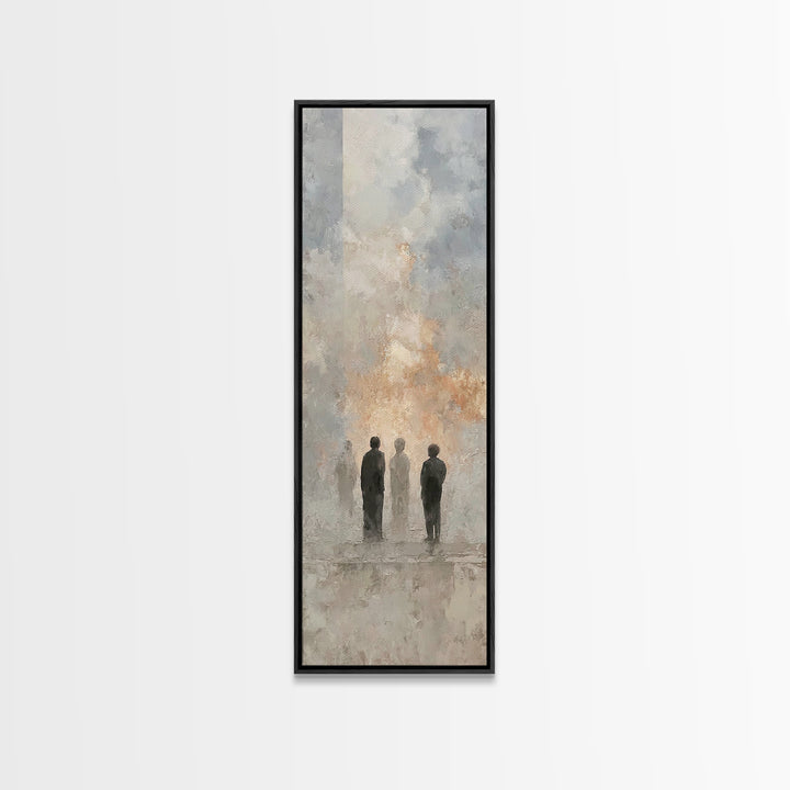 Clouds Of Witness, Framed Canvas Print, Tall Skinny Art Print, Christian Art Canvas, Christian Art Work, Christian Wall Art, Abstract Chris