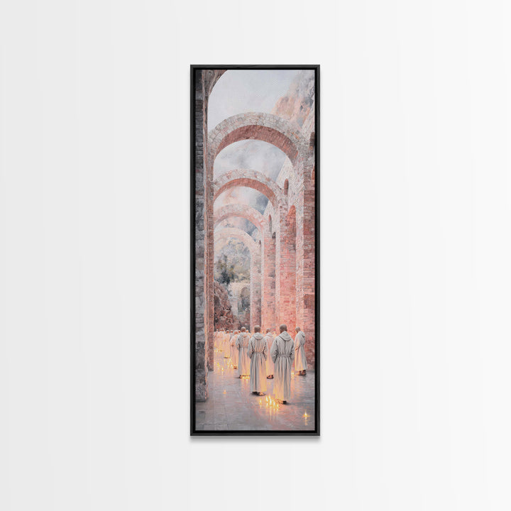 Procession Of Light – Framed Canvas Print – Skinny Art – Christian Wall Art – Modern Christian Painting – Christian Art Canvas – Christian
