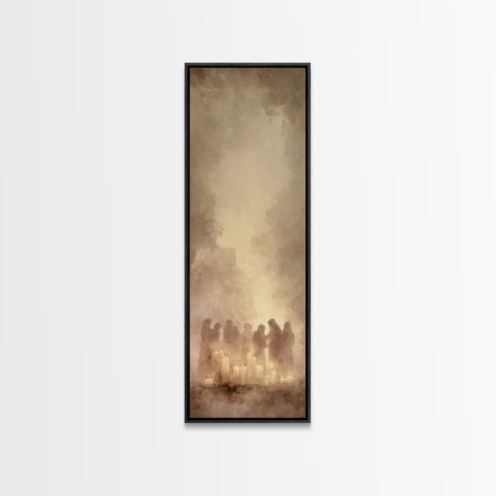 Blessed Fellowship | Framed Canvas Print | Christian Wall Art | Christian Art Work | Christmas Canvas Wall Art | Skinny Art