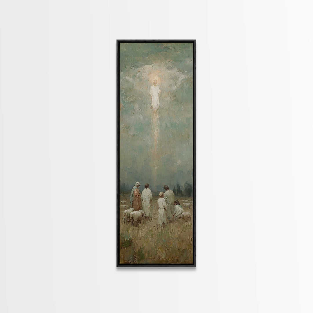 Radiant Dawn Host – Framed Canvas Print – Skinny Art – Christian Art Canvas – Christian Wall Art – Modern Christian Art – Christmas Art Wor