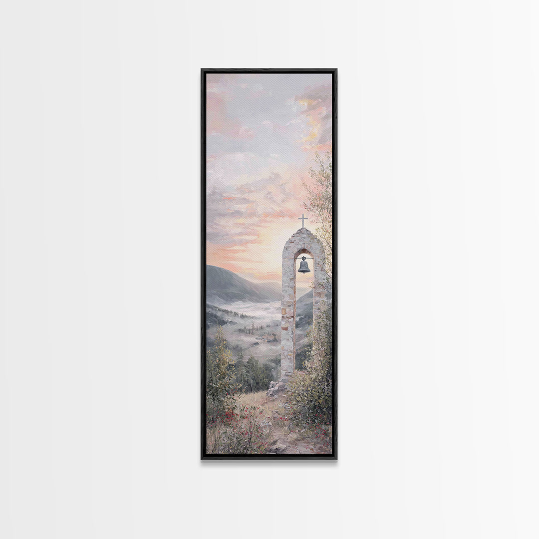 Celestial Pathway – Framed Canvas Print – Christian Art Canvas – Christmas Art – Jesus Painting – Christian Wall Art – Tall Narrow Wall Art