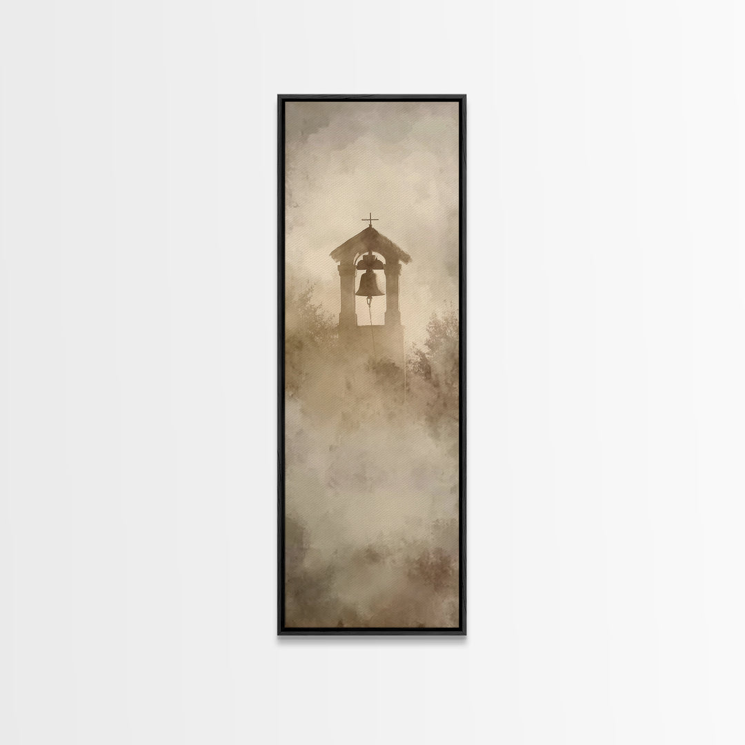 Morning Chapel Ring – Framed Canvas Print – Narrow Art – Christian Art Canvas – Christian Wall Art – Christian Painting – Christian Decor