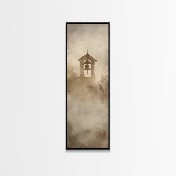 Morning Chapel Ring – Framed Canvas Print – Narrow Art – Christian Art Canvas – Christian Wall Art – Christian Painting – Christian Decor