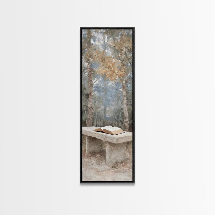 Path Of Scripture – Framed Canvas Print – Christian Art Canvas – Tall Narrow Wall Art – Christian Painting – Christian Wall Art – Christian