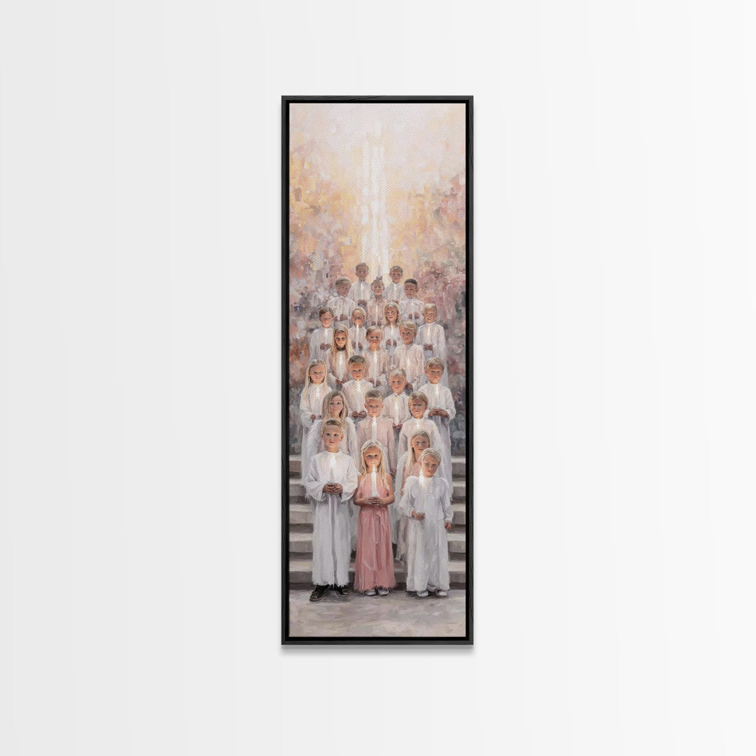 Morning Of Praise – Framed Canvas Print | Christian Art Canvas | Christian Wall Art | Narrow Art | Christian Christmas Art | Christian Gift
