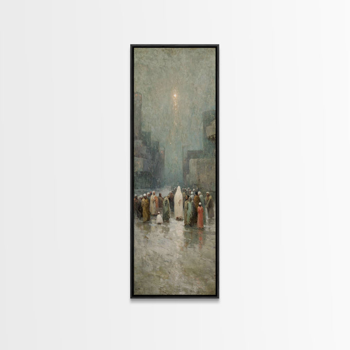 Messiah’s Arrival – Framed Canvas Print – Tall Narrow Wall Art – Christian Christmas Art – Christian Art Canvas – Christian Wall Art – Chri