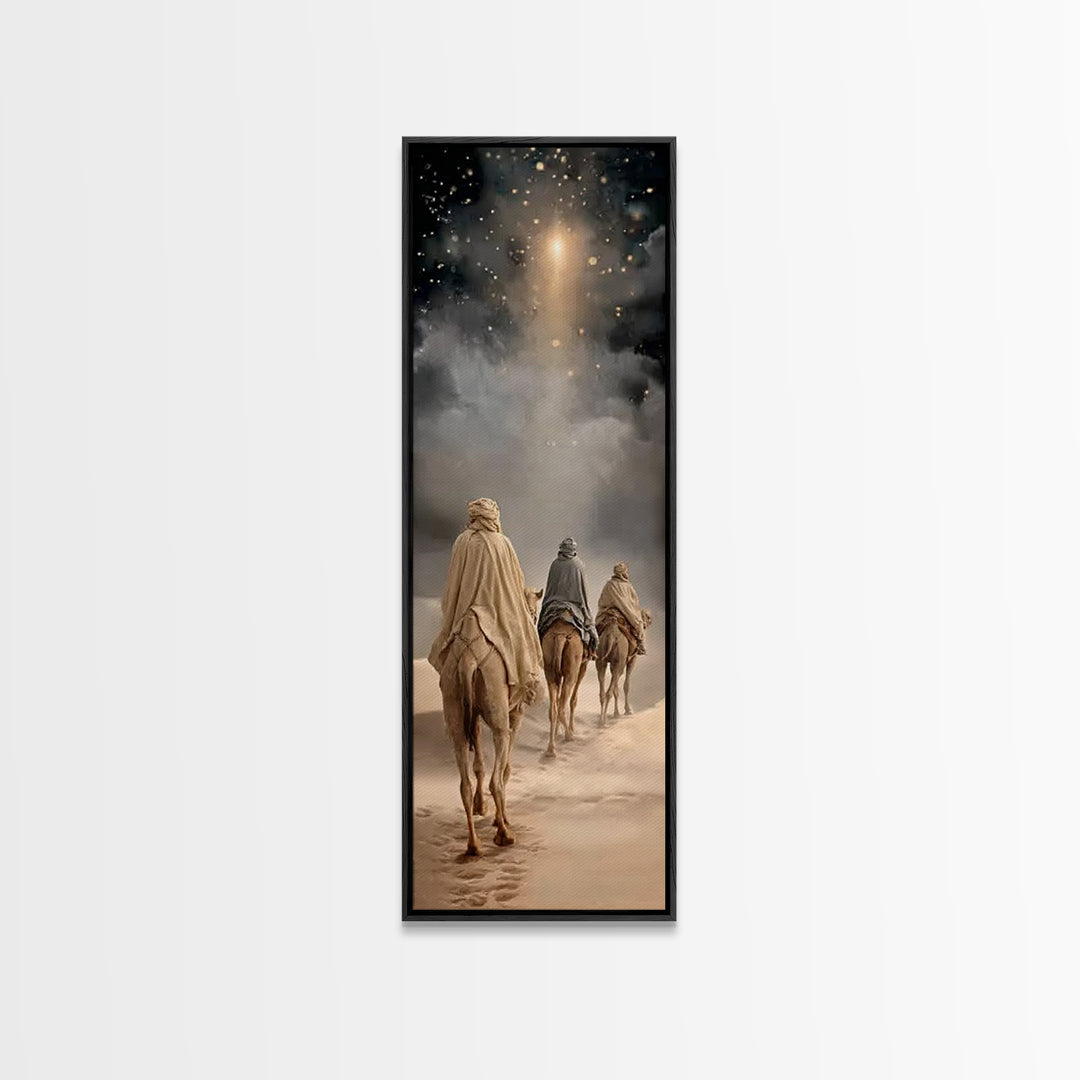 Hope of the Manger – Framed Canvas Print – Skinny Art – Christian Art Canvas – Christian Wall Art – Christmas Art – Christian Christmas – C