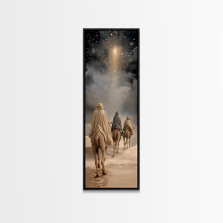 Hope of the Manger – Framed Canvas Print – Skinny Art – Christian Art Canvas – Christian Wall Art – Christmas Art – Christian Christmas – C