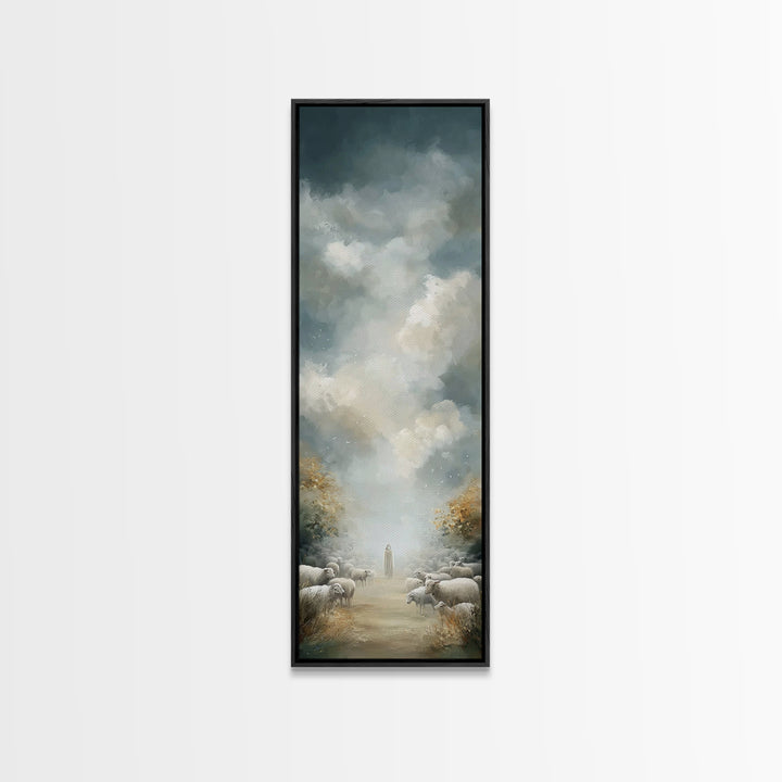 Morning Of Mercy - Framed Canvas Print - Christian Art Canvas - Christian Wall Art - Christian Decor - Tall Skinny Art Print - Christian Ar