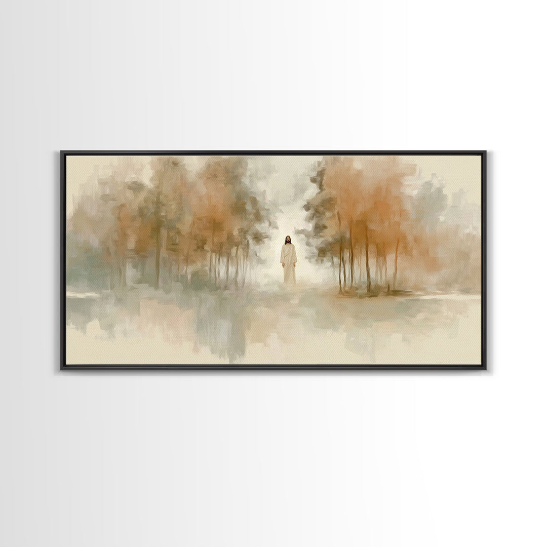 Forest of Mercy | Framed Canvas Print | Christian Wall Art | Jesus Painting | Christian Art Canvas | Christian Gift Ideas | Christmas Art