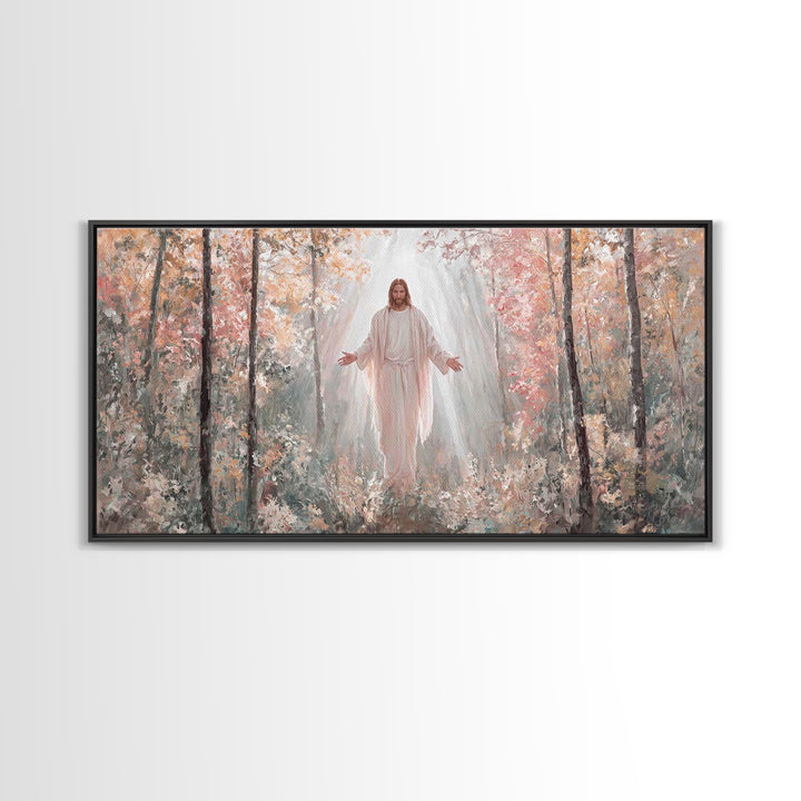 Graceful Path – Framed Canvas Print – Christian Art Canvas – Jesus Painting – Christian Wall Art – Large Christian Painting – Christian Chr