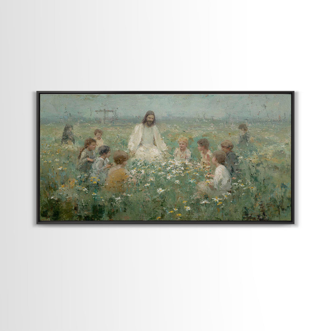 Morning Tide – Framed Canvas Print – Christian Art Canvas – Christian Paintings – Jesus Painting – Subtle Christian Art – Christian Decor