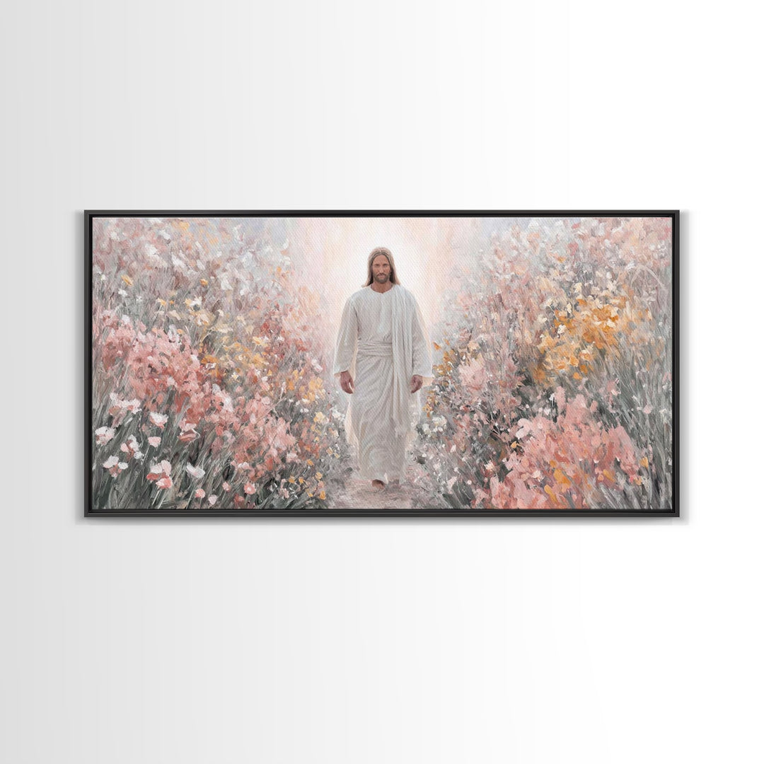 Stillness Of Glory | Framed Canvas Print | Christian Art | Jesus Painting Canvas | Christian Wall Art | Christmas Canvas Wall Art | Christi
