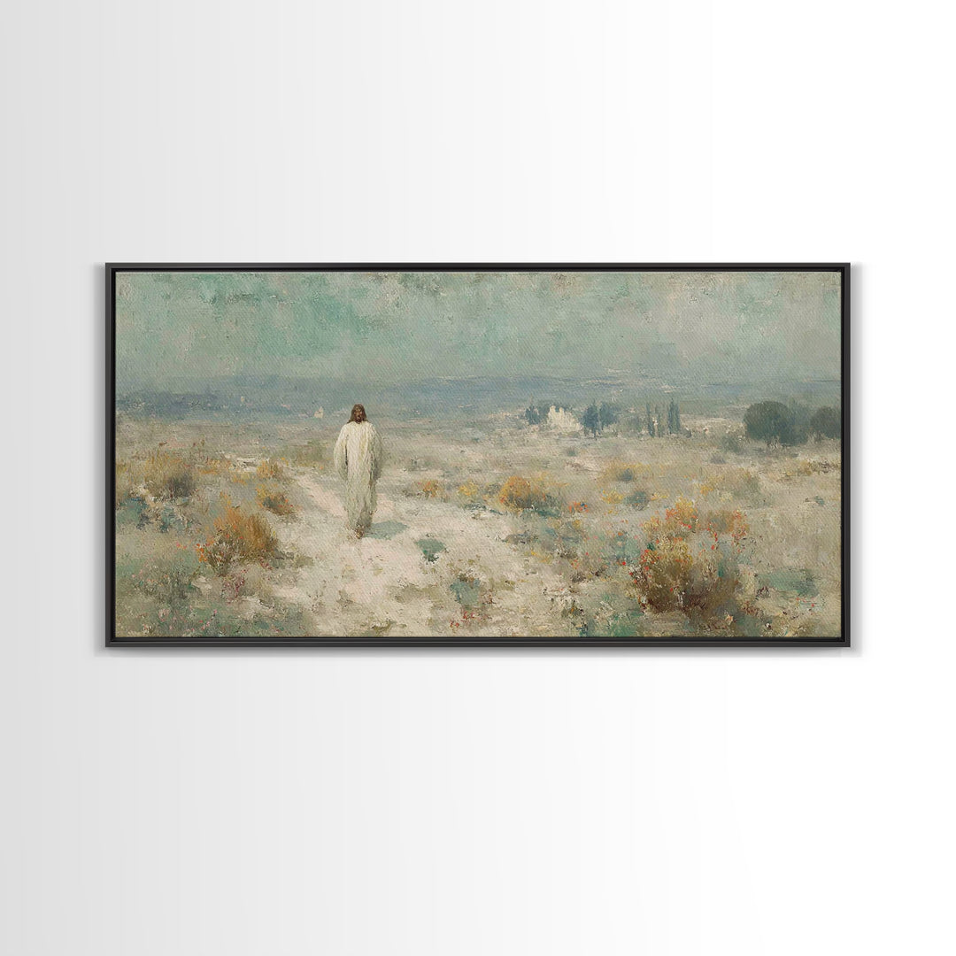 Horizon Of Mercy – Framed Canvas Print – Christian Art Canvas – Christian Wall Art – Jesus Painting – Christian Art Work – Christian Gift –