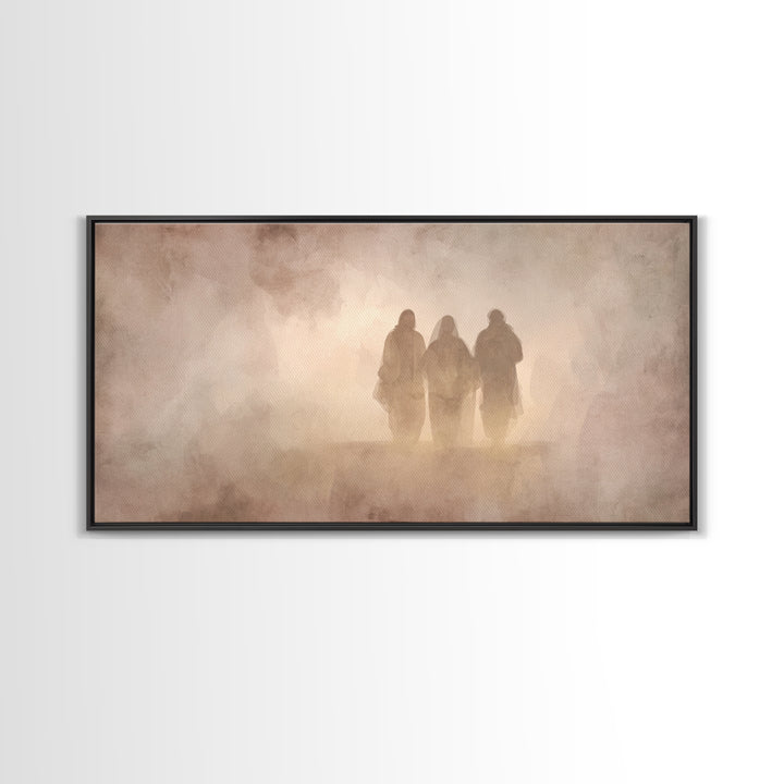 Pilgrim Heart Path, Framed Canvas Print, Christian Art Print, Christian Art Canvas, Jesus Painting, Christian Wall Art, Christian Gift Idea