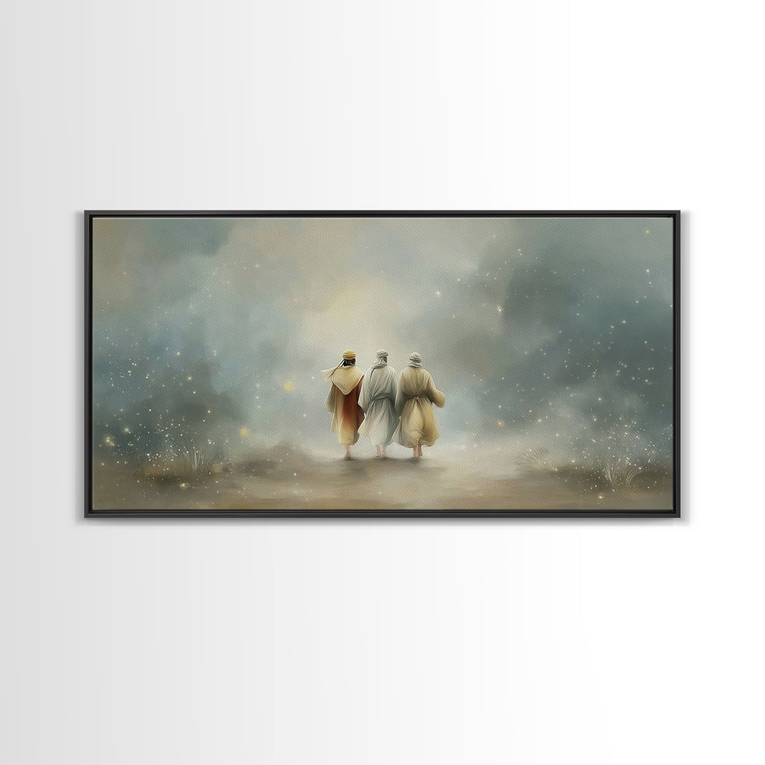 Walk Of Revelation – Framed Canvas Print – Christian Art Print – Christian Wall Art – Jesus Painting – Christian Art Canvas – Christian Dec