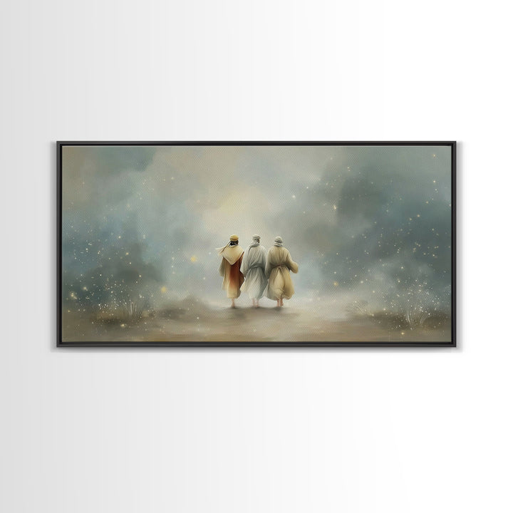 Walk Of Revelation – Framed Canvas Print – Christian Art Print – Christian Wall Art – Jesus Painting – Christian Art Canvas – Christian Dec
