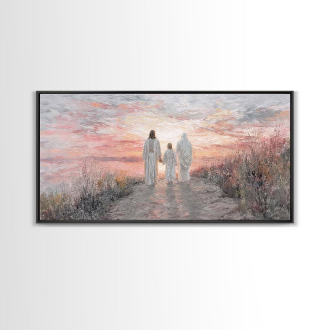 Path Of Grace – Framed Canvas Print – Christian Wall Art – Jesus Painting – Christian Art Canvas – Christian Christmas Art – Christmas Art