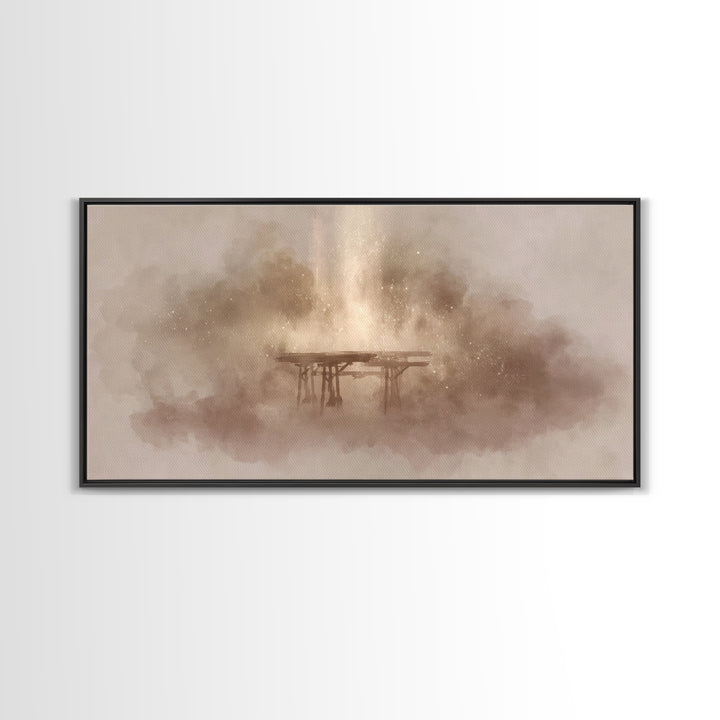 Divine Ascension, Framed Canvas Print, Christian Art Canvas, Christian Wall Art, Jesus Painting, Christian Decor