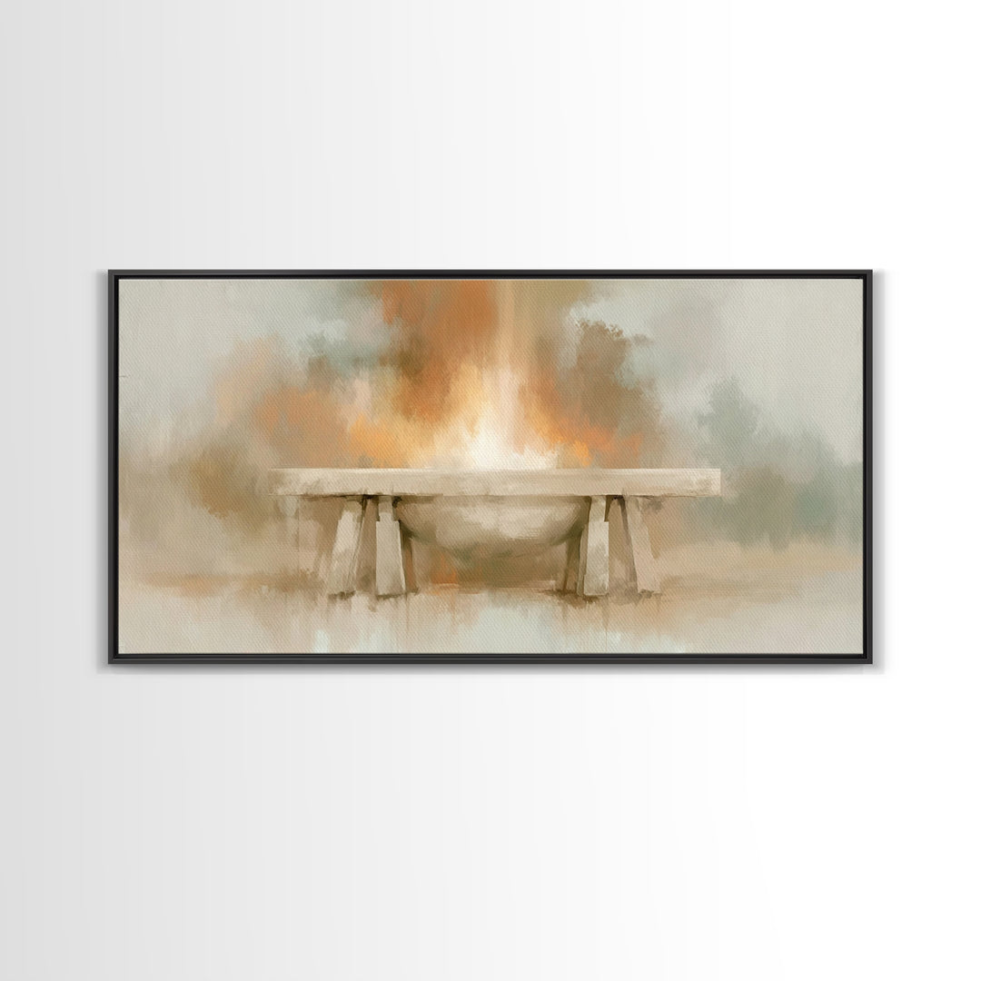 Altar Of Light – Framed Canvas Print – Christian Wall Art – Christian Art Canvas – Christian Decor – Christian Art