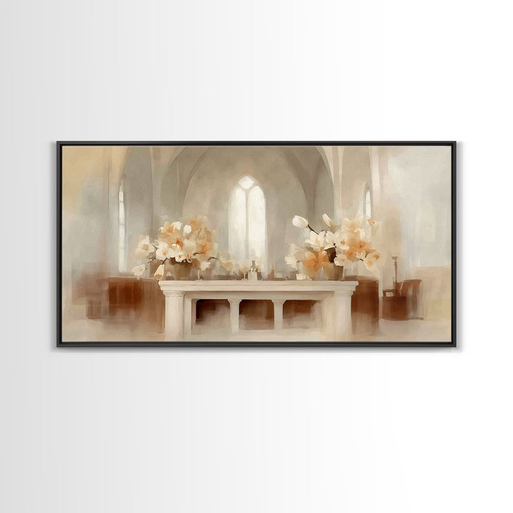 Sacred Glow, Framed Canvas Print, Christian Art Canvas, Christian Wall Art, Moody Christian Art, Christmas Canvas Wall Art, Christian Gift