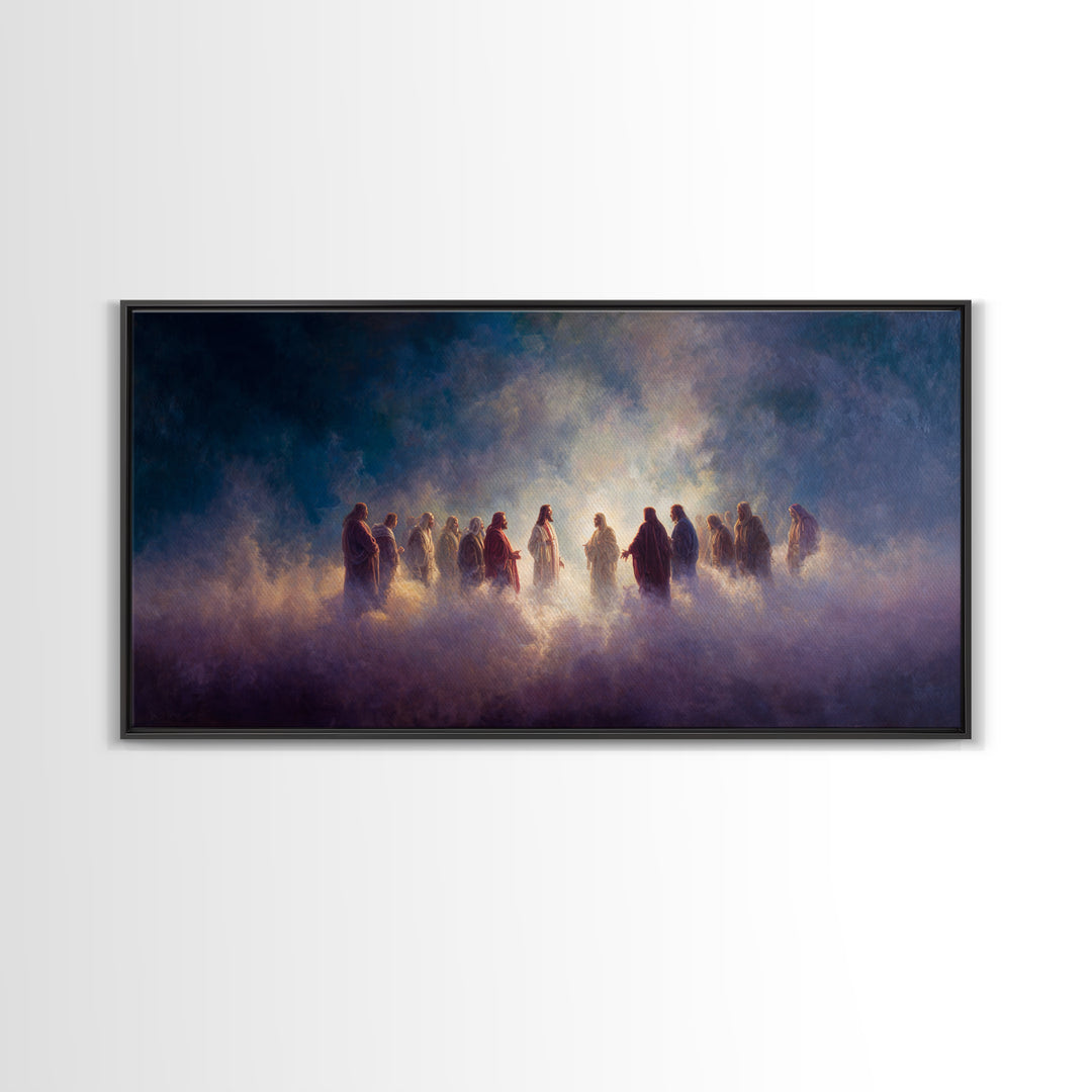 Cloud of Witnesses – Framed Canvas Print – Christian Canvas – Christian Gifts – Christian Art – Christmas Art – Christian Decor – Jesus Art